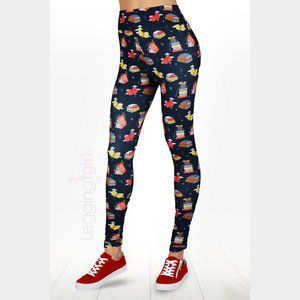 Book Worm - Wide Band Printed FeatherSoft Women's Leggings Super Plus (Fits 18-2